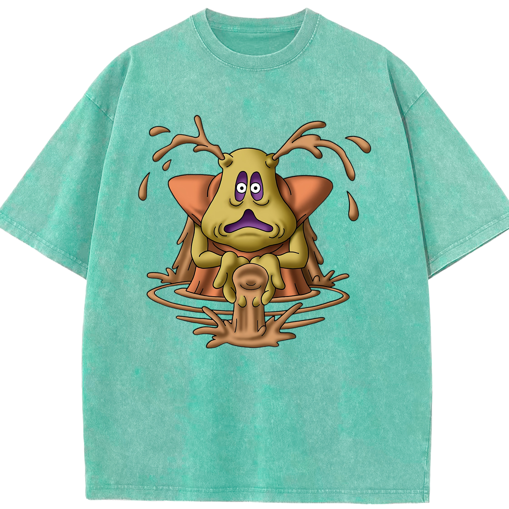 （画像用） ドラゴンクエスト Doragon Kuesuto Dragon Quest 綿100% ヴィンテージ風 半袖Tシャツ（フロントプリント）
